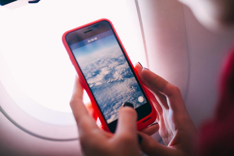 智能手机在飞机
