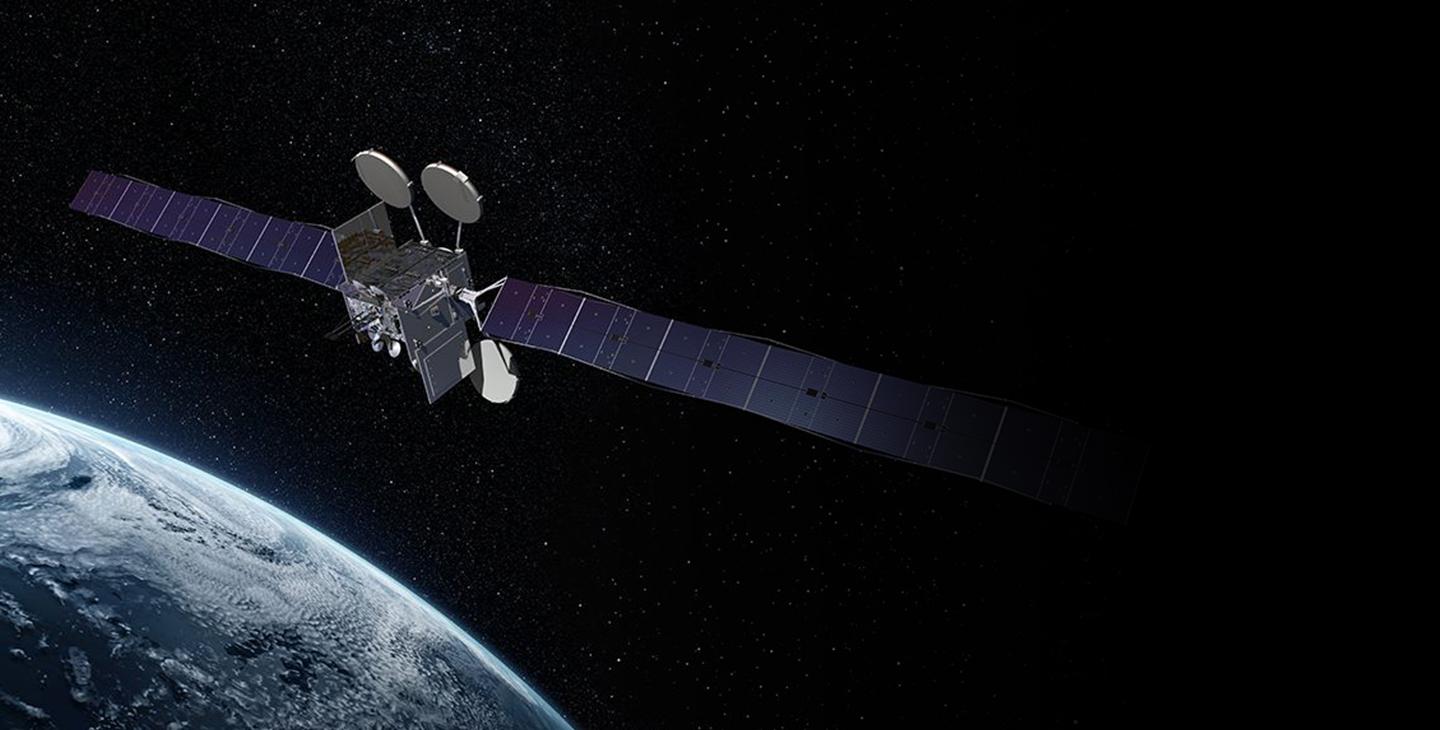 在太空中环绕地球运行的卫星，这是hg皇冠官网众多专利技术之一.